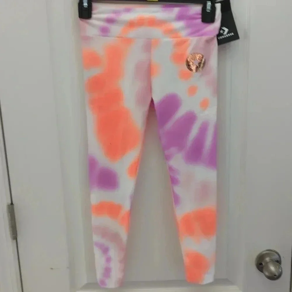 Converse high rise tie dye leggings
